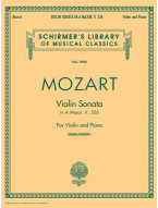 Wolfgang Amadeus Mozart: Sonata in A, K.526 (noty na housle, klavír)