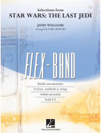Selections from Star Wars: The Last Jedi (noty pro flexibilní orchestr, party, partitura)