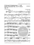 Frédéric Chopin: Piano Concerto No.2 F-moll Op. 21 (noty pro klavír, smyčcový kvartet)