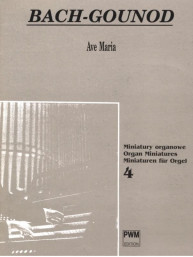 Johann Sebastian Bach: Ave Maria (noty na varhany)