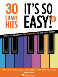 30 Charthits - It's so easy! 3 (noty na snadný klavír)