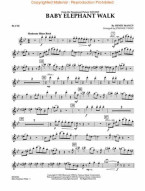 Henry Mancini: Baby Elephant Walk (noty pro koncertní orchestr, party, partitura)