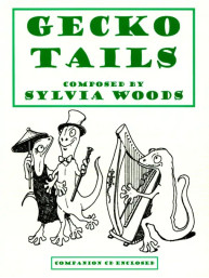 Sylvia Woods: Gecko Tails (noty na harfu)(+audio)