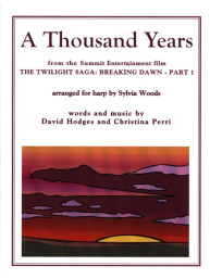 Christina Perri: A Thousand Years from The Twilight Saga (noty na harfu)