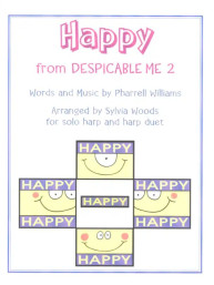 Pharrell Williams: Happy (noty na harfu)