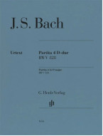 Johann Sebastian Bach: Partita 4 D Major BWV 828 (noty na klavír)