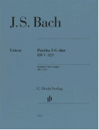 Johann Sebastian Bach: Partita 5 G Major BWV 829 (noty na klavír)
