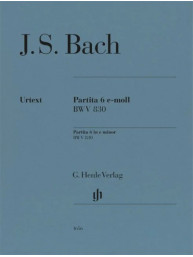 Johann Sebastian Bach: Partita 6 E Minor BWV 830 (noty na klavír)