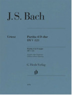 Johann Sebastian Bach: Partita 4 D Major BWV 828 without fingerings (noty na klavír)
