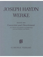 Franz Joseph Haydn: Concertini and Divertimenti for Piano (noty na klavír, 2 housle, kontrabas)