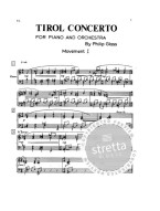 Philip Glass: Tirol Concerto (noty na klavír)