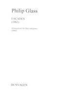 Philip Glass: Facades (noty na příčnou flétnu, klavír)