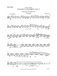 Philip Glass: Violin Concerto No.2 (noty na housle)