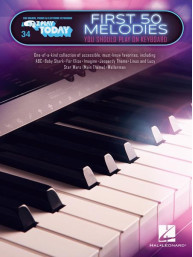 E-Z Play Today 34: First 50 Melodies You Should Play on Keyboard (noty, melodická linka, akordy)