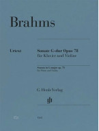 Johannes Brahms: Sonata In G major op. 78 - Urtext (noty na housle, klavír)