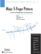 Nancy Faber: Achievement Skill Sheet No. 1 - Major 5-Finger Patterns (noty na klavír)