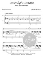 Ludwig van Beethoven: Moonlight Sonata (noty na příčnou flétnu, klavír)