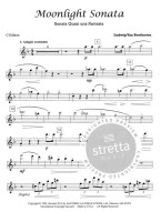 Ludwig van Beethoven: Moonlight Sonata (noty na příčnou flétnu, klavír)