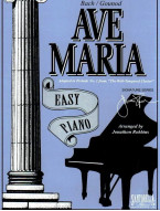Bach/Gounod: Ave Maria (noty pro snadný klavír)