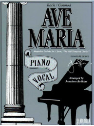 Bach/Gounod: Ave Maria (noty na klavír, zpěv)