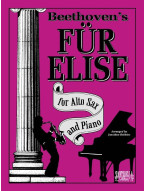 Ludwig van Beethoven: Für Elise (noty na altsaxofon, klavír)