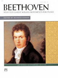 Ludwig van Beethoven: Selected Easiest Sonata Movements (noty na klavír)