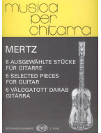 Johann Kaspar Mertz: 6 Selected Pieces for Guitar (noty na kytaru)