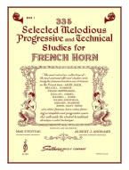 Max P. Pottag: 335 Selected Melodious Progressive & Technical Studies (noty na lesní roh)