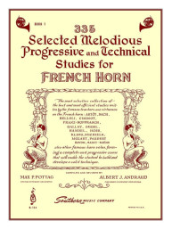 Max P. Pottag: 335 Selected Melodious Progressive & Technical Studies (noty na lesní roh)