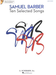 Samuel Barber: 10 Selected Songs - Low Voice (noty na zpěv, klavír)(+audio)