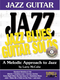 Larry McCabe: Jazz Blues Guitar Solos (noty, tabulatury na kytaru)(+audio)