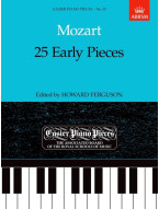 Wolfgang Amadeus Mozart: 25 Early Pieces (noty na klavír)