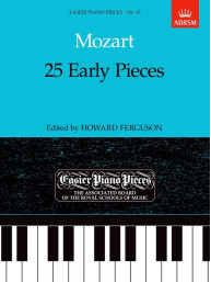 Wolfgang Amadeus Mozart: 25 Early Pieces (noty na klavír)