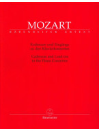 Wolfgang Amadeus Mozart: Cadenzas And Lead Ins To The Piano Concertos (noty na klavír)