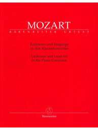 Wolfgang Amadeus Mozart: Cadenzas And Lead Ins To The Piano Concertos (noty na klavír)