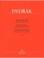 Antonín Dvořák: Romantic Pieces op. 75 / Romantické kusy (noty na violu, klavír)