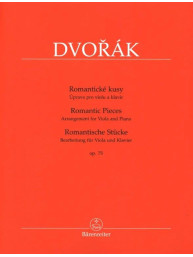 Antonín Dvořák: Romantic Pieces op. 75 / Romantické kusy (noty na violu, klavír)