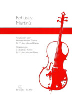 Bohuslav Martinů: Variations on a Slovakian Theme (noty na violoncello, klavír)