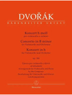 Antonín Dvořák: Cello Concerto In B Minor Op.104 / Koncert H moll (noty na violoncello, klavír)