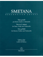 Bedřich Smetana: Trio G minor Op.15 (noty na housle, violoncello, klavír)