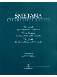Bedřich Smetana: Trio G minor Op.15 (noty na housle, violoncello, klavír)