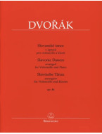 Antonín Dvořák: Slavonic Dances Op. 46 / Slovanské tance (noty na violoncello, klavír)
