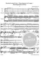 Antonín Dvořák: Piano Quartet In D Major Op.23 / Klavírní kvartet (noty na housle, violu, violoncello, klavír)