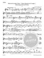 Antonín Dvořák: Piano Quartet In D Major Op.23 / Klavírní kvartet (noty na housle, violu, violoncello, klavír)
