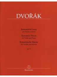 Antonín Dvořák: Romantic Pieces op. 75 / Romantické kusy (noty na housle, klavír)