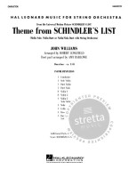 Theme from Schindler's List (noty pro smyčcový orchestr, party, partitura)