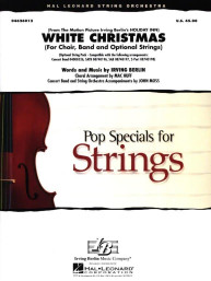Irving Berlin: White Christmas (noty pro smyčcový orchestr, sborový zpěv, party, partitura)