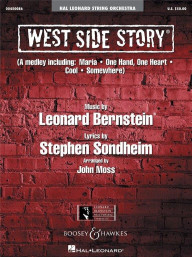 Leonard Bernstein: West Side Story (noty pro smyčcový orchestr, party, partitura)