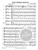 Boccherini Minuet (snadné noty pro smyčcový orchestr, party, partitura)
