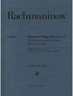 Sergej Rachmaninov: Paganini Rhapsody Opus 43 (noty na čtyřruční klavír)